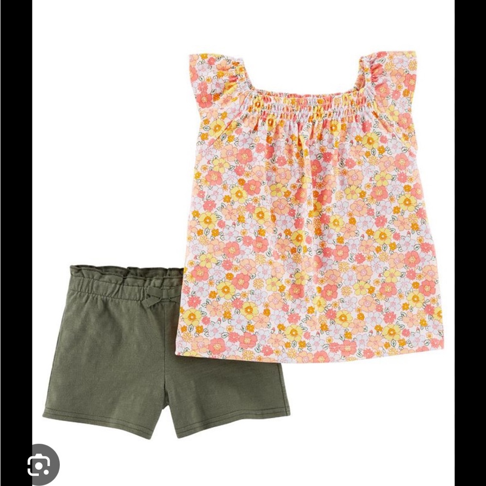 Carters top and shorts set